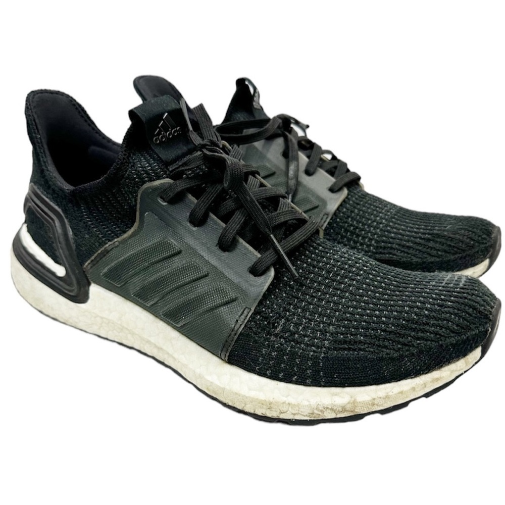 Adidas G54014 Women’s Ultra Boost 19 Running Shoes Black White Lace Up